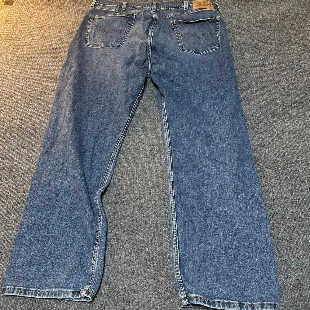 Levis 505‎ Regular Fit Straight Leg Mens Blue Denim Jeans W40 L32 Medium Wash